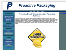 Tablet Screenshot of proactivepackaging.com